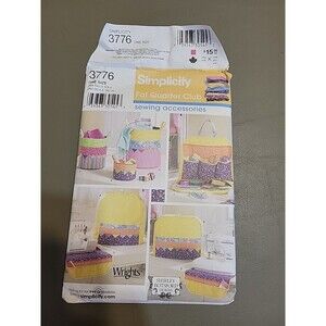 Simplicity Fat Quarter Club Sewing Serger Machine Organizer Tote Covers 3776